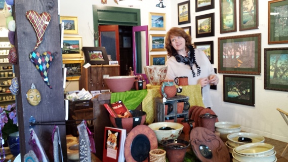 Wendy Shinstine at the Crow Valley Gallery in Town