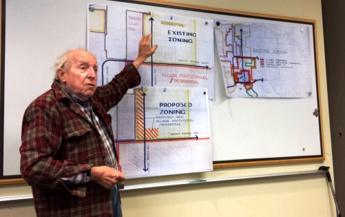 John Campbell describes the zoning situation at the intersection of Mt. Baker and North Beach Roads