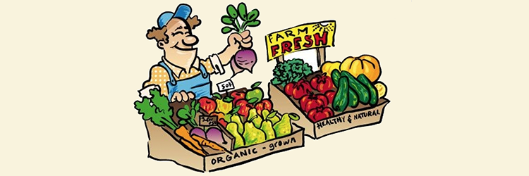 Farmers Market cartoon 
