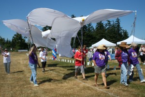 The opening ceremony at last year's Orcas Relay for Life