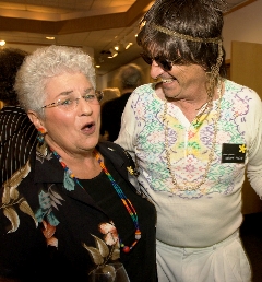 Sally Larson and Richard Fralick (in costume)