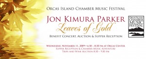 Wednesday, Nov. 11, marks the rare opportunity to hear Jackie Parker perform for Orcas Islanders, in a benefit for the Orcas Island Chamber Music Festival