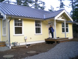 Beth Baker awaits visitors to her new home at OPAL's Wild Rose Meadow on Friday, March 6.