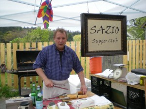 Bill Patterson at his booth in the Orcas Island Farmers Market