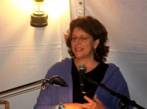 Barbara Lewis, founder of the Orcas Island Writers Festival, at the 2008 event