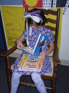 Destiny Wright, Second-grader, as her favorite book character, Junie B (for Beatrice) Jones