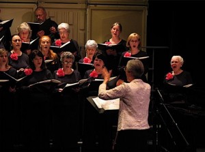 The Choral Society, directed by Catherine Pederson, will join the Community Band, Island Sinfonia and the Orcas Island School's 5th and 6th grade choir and band at "Music, Music, Music!" performance this afternoon at 3 p.m. Chris Thomerson photo.