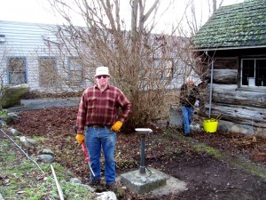 John Willis, working at the Historical Museum on the 2009 National Day of Service