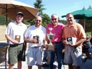 Jess Goffeney, Wally Gudgell, Richard Keck and Steven Bailey, 2009 Turtleback Open Champions