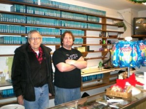 From left, John Mount and employee John Yerly at the Sea View Video Store