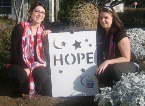 Noelle Benepe and Dyan Holmes prepare for the KickOff for Relay for Life, the American Cancer Society's premiere fundraiser. The Kickoff is Thursday, Feb. 26.