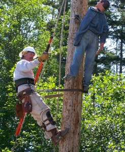 Russ Clearing Hazard. Photo courtesy of Steve Dengler