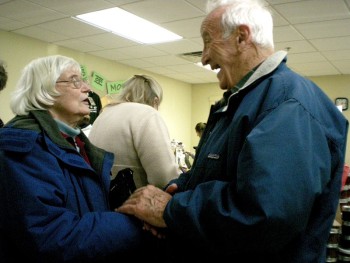 Barbara Urschel and Pete McCorison at the 2010  Holiday Festival of Arts at the Senior Center