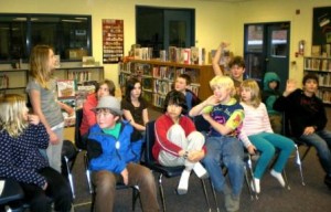 From left, back row, Maddy Hance, Kara Veldman, Jo Gudgell, Josh Veldman, Kahana Pietsch, Benjamin Pollard. Front row, from left, Eve Hance Axel Greening, Wylie Kau, Anthony Kaskurs, Monica Connell, Lee Pollard