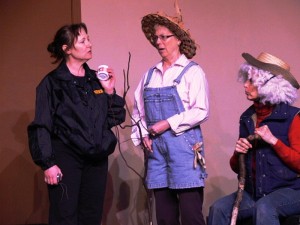 Luann Pamatian Suzanne Gropper and Annette Mazzarella perform in "Always Be Composting" by Terrel Kaplan